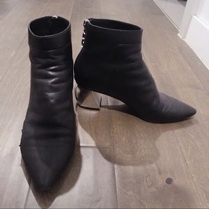 Dolce Vita silver heeled bootie